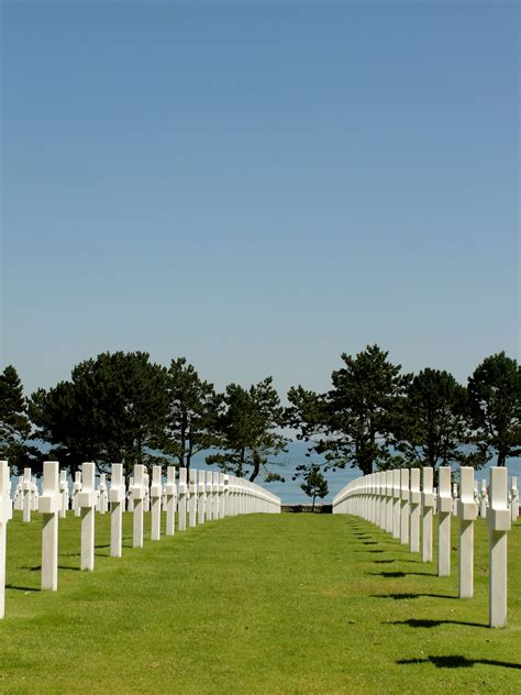American Military Cemetery Omaha Beach Normandy France Military