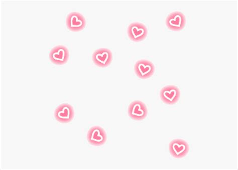 Clip Art Cora O Kawaii Cute Pink Glowing Heart Png Transparent Png