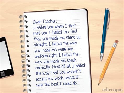 Thank You Letters To Teachers Letter To Teacher Teacher Thank You
