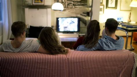Currently, lady bird, the social network, and more acclaimed films are available to stream (we'll keep you posted when that changes). Friends Watching Television At Home And Smiling To The ...