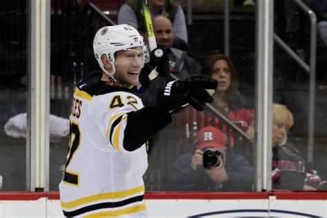Bruins David Backes Back In Action Boston Herald