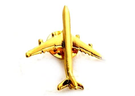 747 Aircraft Shaped Lapel Pin Brooch For Pilots And Crew