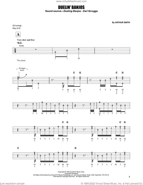 Duelin Banjos Sheet Music For Banjo Solo Pdf