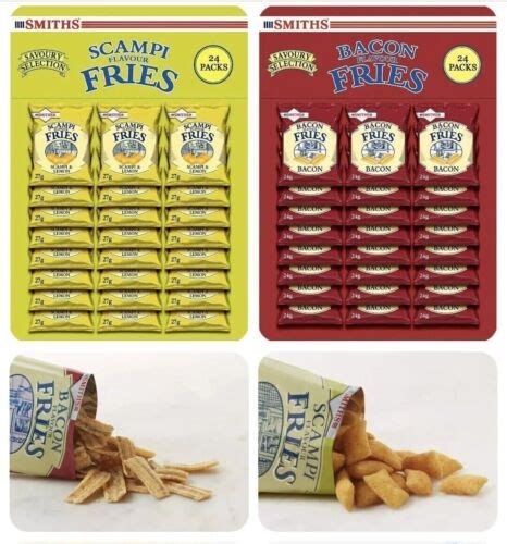 Smiths Scampi And Bacon Fries Mixed Snacks 48 Pack Ebay