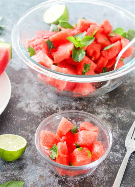 Easy Watermelon Salad Three Ingredient Watermelon Salad Party Salad