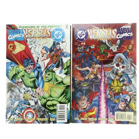 1996 Dc Versus Marvel Comics The Showdown Of The Century Issue 1 4 Ebay
