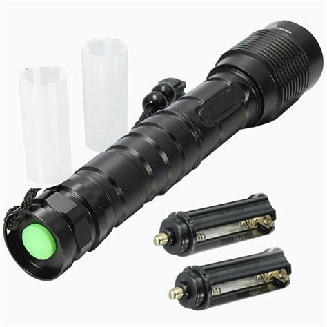 New Arrival Waterproof T6 3600lm Zoomable Led Flashlight 2x 18650 26650