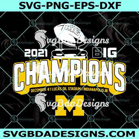 Michigan Big Ten Championship Svg, Michigan Wolverines Svg - SvgBdaDesigns