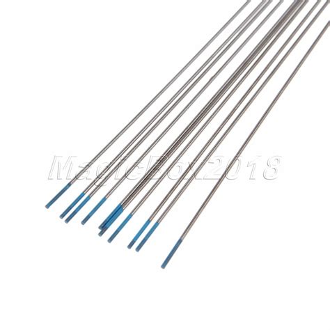 10Pcs Set TIG Welding Tungsten Electrodes 2 Lanthanated 040 X6 Blue