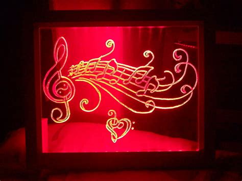 Led Plexiglass Music Frame Instructables