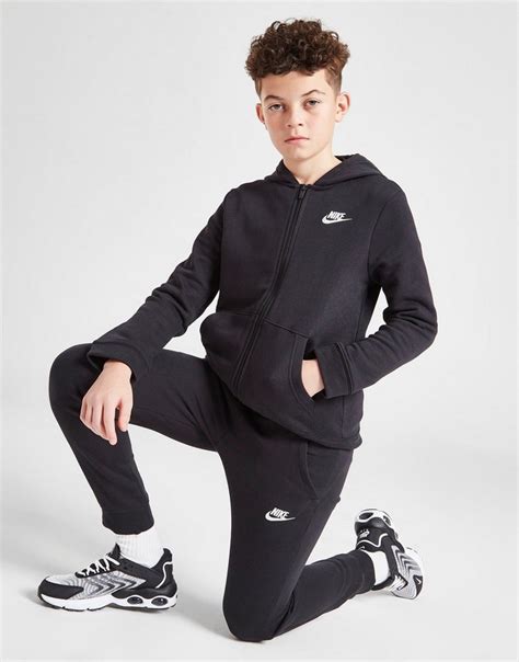 Black Nike Sportswear Fleece Tracksuit Junior Jd Sports Global