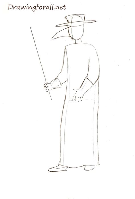 How To Draw A Plague Doctor