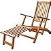 Amazon Com Luunguyen Tommy Outdoor Hardwood Folding Steamer Lounge Deck Chair Natural Wood