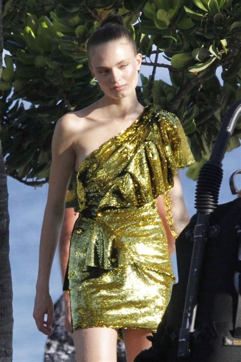 Martha Hunt Photoshoot In A Stunning Gold Sequin Dress In Brazil Gotceleb