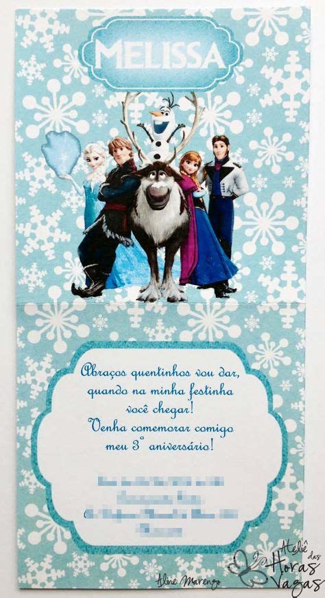 10 Ideias De Convites Frozen Convites Frozen Frozen Aniversário Frozen