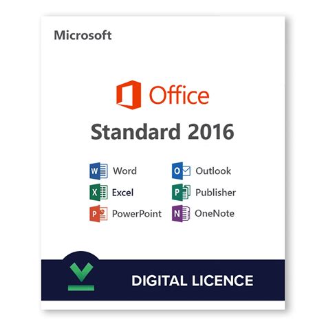 Microsoft Office 2016 Standard Digital License Key Microsoft Office