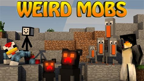Minecraft Weird Mobs Mod Showcase Mutants Horror Mobs Mini Bosses