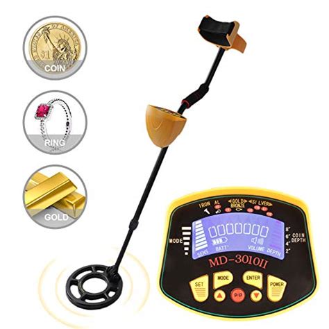 Suncoo Adjustable Metal Detector For Kids Adults Waterproof Search Coil
