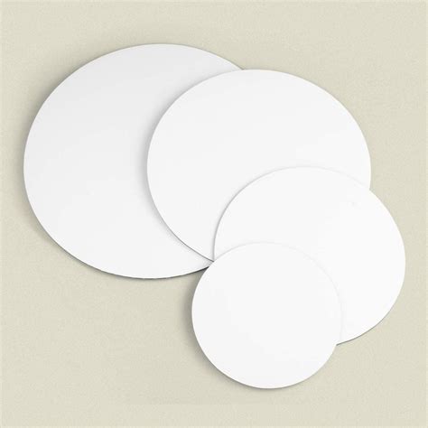 White Round Normal Cake Boards Easy Bake Supplies