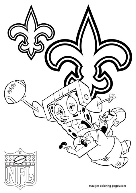 Dallas cowboys coloring pages funycoloring. New Orleans Saints - Patrick and Spongebob - Coloring Pages