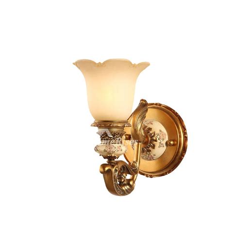 European Style Decorative Wall Sconces Indoor Bedroom Gold White 2