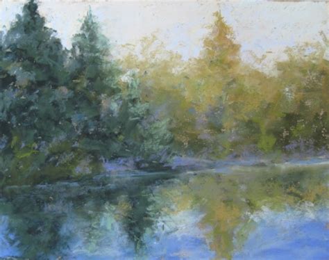 Daily Painters Of Colorado Forest Reflections Original Pastel