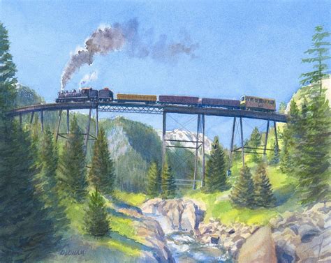 Georgetown Loop Railroad High Bridge Colorado Steam Train Etsy