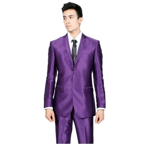 Our men's wedding suits are perfect for any stylish groom, groomsmen, or guest! Purple Wedding Tuxedos | Slim fit suits, Sharkskin suit ...