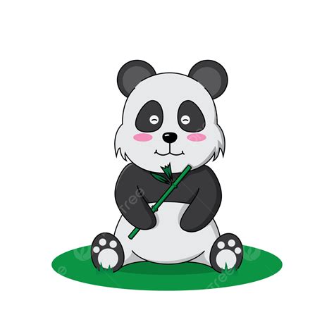 Cute Cartoon Panda Vector Panda Cartoon Vector Png And Vector With