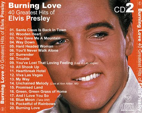 Burning Love 40 Greatest Hits Of Elvis Presley