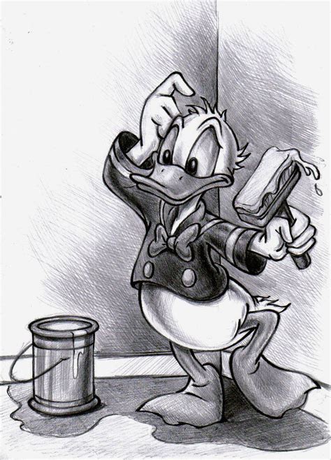 Donald Duck by zdrer deviantart com on DeviantArt Kresby disney Kresby Malování