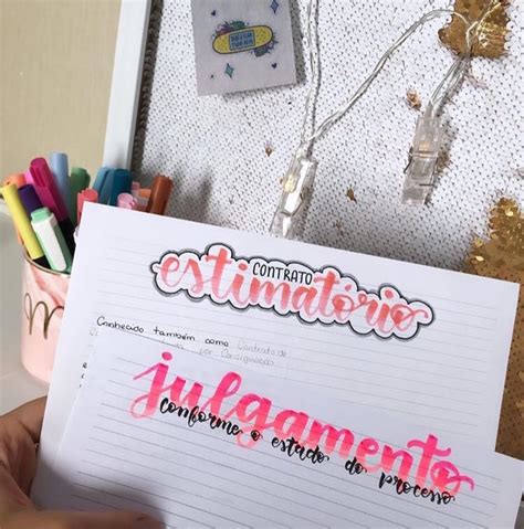 Ideia De Títulos Com Cor Pastel E Lettering Idéias De Título Letras