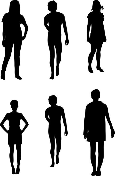 Human Silhouettes For Photoshop Clip Art Library