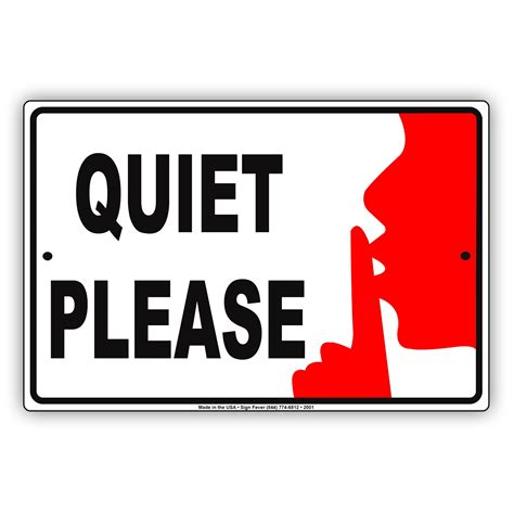 Quiet Please Sign Teaching Learning In Progress Sign Sku K 7544