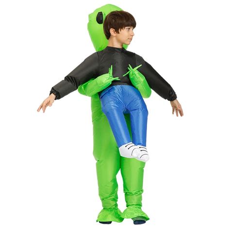 Green Alien Carrying Human Costume Jdgoshop Creative Ts Funny