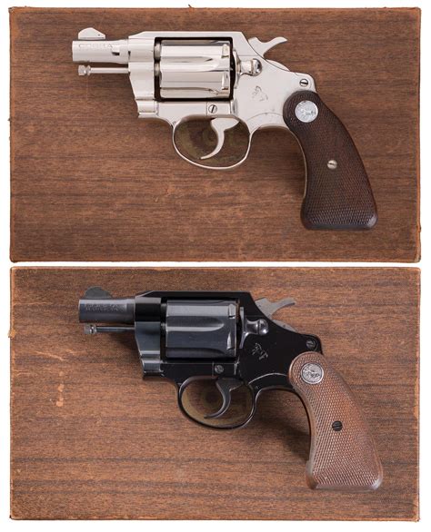 Two Colt Cobra Double Action Revolvers With Boxes
