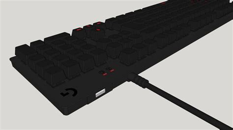 Teclado Logitech G413 Carbon Mechanical Backlit Gaming Keyboard 3d