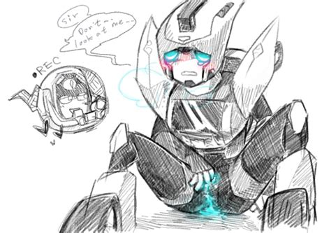 Rule 34 Blurr Blush English Text Glowing Eyes Kutarmm Partially Colored Recording Robot Speech