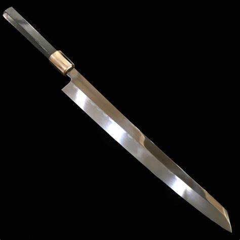Japanisches Kengata Yanagiba Messer Suisin Honyaki Shirogami 2