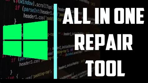 Windows All In One Repair Tool Best Tool To Fix Windows Problem Youtube