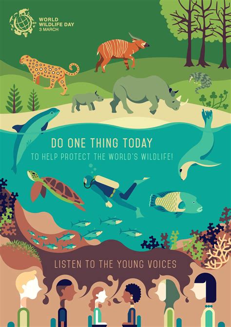 World Wildlife Day 2017 Official Poster Wildlife Day Wildlife