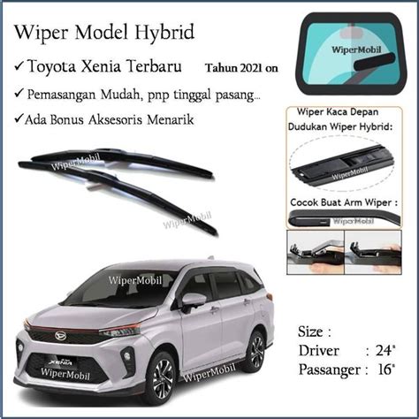 Jual Wiper Hybrid Kaca Mobil Daihatsu Xenia Terbaru 2021 2022 2023 2024