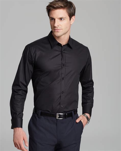 For individuals with ambition and the drive to succeed #thisisboss contact our. HUGO Cotton Elisha Button Down Shirt - Slim Fit in Black ...