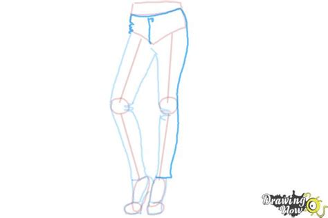 How To Draw Skinny Jeans Drawingnow