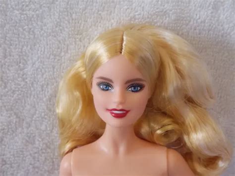 Barbie Model Muse Birthday Wishes Nude Doll Blonde Blue Open Mouth
