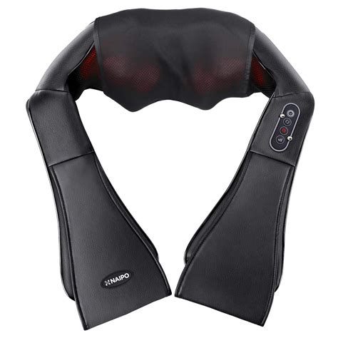 Naipo Shiatsu Back And Neck Massager Foot Massager With Heat Deep Kneading Massage For Neck