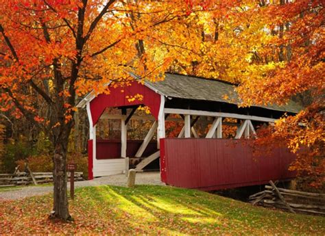 Pennsylvania Fall Foliage Reports Covered Bridges Scenic Byway Fall