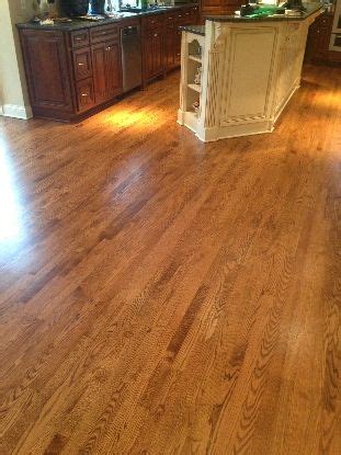 First picture has the lights on and next. Red Oak with Early American Stain and UV Finish | Kashian Bros Carpet and Flooring | Flooring ...