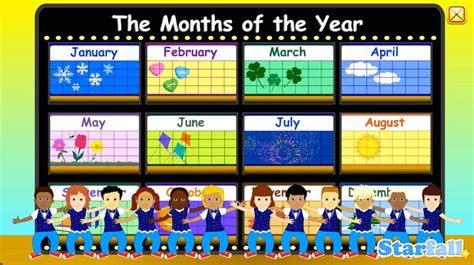 Months Of The Year A Starfall™ Movie From