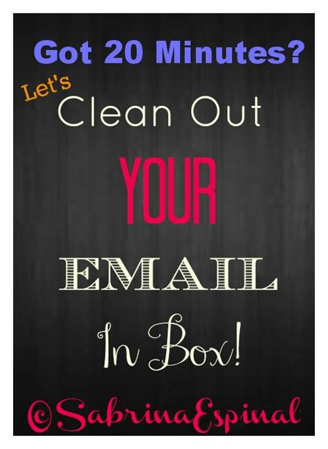 Lets Clean Out Your Email Inbox Let It Be Cleaning Email